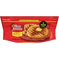 Aunt Jemima Homestyle Waffles, 14 ct, 17.18 oz
