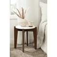 thumbnail image 3 of Kate and Laurel Icelyn Modern Living Room End Table for Use as Bedroom Nightstand or Large Indoor Plant Stand, 19x19x19, Walnut Brown, 3 of 11