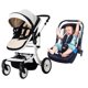 thumbnail image 5 of New 3 in 1 Baby Stroller with car seat,High Landscape baby Carriage Light Newborn Pram Luxury stroller shock absorption fold ShopWise Round, 5 of 12