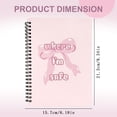 thumbnail image 3 of Coquettte Bow Notebook Stuff School Cute Notebook 6.18 X 8.34 Inches Aesthetic Journal School Stationary For Girly Women, 3 of 7