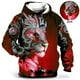 thumbnail image 2 of Sudadera con capucha divertida para hombre con estampado 3D de Divine Beast Green Dragon, estilo neutro, informal, de talla grande, 2 of 4