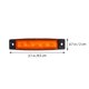 thumbnail image 2 of WASHWEPE 10Ud Luces Laterales LED Amarillas Para Semi Tráiler Con Robusto Y, 2 of 6
