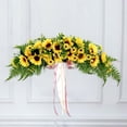 thumbnail image 6 of 29 inch Artificial Swag Floral Garland Arch Wreath Centerpiece for Door Garden, 6 of 8