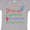 thumbnail image 4 of Inktastic Handsome Like My Pawpaw Boys Baby Bodysuit, 4 of 5