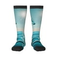thumbnail image 1 of Balery Turquoise Ocean Reflection Calcetines novedosos Calcetines deportivos Calcetines hasta la rodilla Calcetines de algodón Calcetines originales y geniales, 1 of 6
