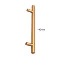 thumbnail image 3 of Tiradores De Puertas De Armarios Manija de barra en T Manijas de puerta de gabinete Euro para cocina/dormitorio/baño (oro 180 mm) Sywqhk Para estrenar, 3 of 7