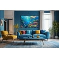 thumbnail image 2 of Animal Wall Art Picture Underwater World Animal Wall Decor Canvas Wall Art For Livingroom Bedroom Office, 2 of 6