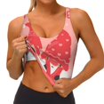 thumbnail image 4 of Lsque Gnomes Hold The Letters LOVE Printed Women'S Sports Bra, Compression, Moisture Wicking, High-Impact Sports Bra For Women,Supportive sports bra-Large, 4 of 9