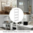 thumbnail image 2 of Lavish Home 5-Tier Slim Rolling Storage Cart with Wheels (White), 2 of 6