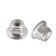 thumbnail image 1 of Tuercas de bloqueo hexagonales con brida Uxcell M5 con inserto de nylon, acero inoxidable 304, acabado liso, paquete de 25, 1 of 5
