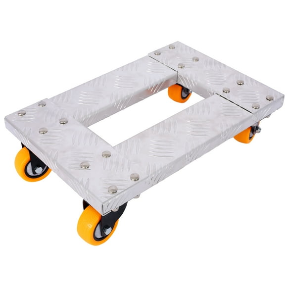 Kselythan All Terrain Mover, Aluminum Alloy Moving Tool Cart Heavy Duty Furniture Dolly Trolley 18" x 12" For Moving Furniture Appliances