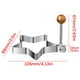thumbnail image 2 of 2PC Stainless Steel Ring 316 Stainless Steel Shaper Cooking Ring Non-stick Frying Tool, 2 of 3