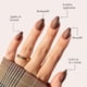thumbnail image 3 of Press-On Nails Glamnetic Terra Short Almendra Marrón oscuro, 3 of 6