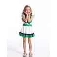 thumbnail image 6 of Halloween Costume Space Ranger Cowgirl Cosplay Outfits Flutter Sleeve Superhero Character Skater Dress for Theme Party,Size 140, 6 of 9