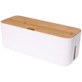 thumbnail image 1 of Cable Management Box Small White Cable Organizer Box Management, 1 of 5