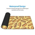 thumbnail image 5 of Disketp Gaming Mouse Pad Hot Dogs Pattern Large Mouse Mat Long Extended Desk Pad Non-Slip Rubber Mice Pads Stitched Edges Thin Pad (11.8x31.5 Inch), 5 of 8