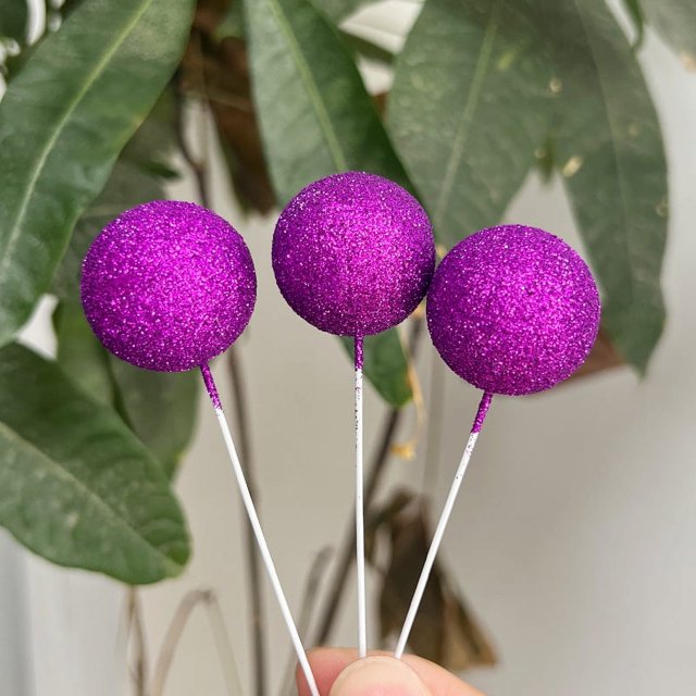 2 cm 2,5 cm 3 cm 4 cm Feliz Navidad bola de brillo Navidad Año nuevo Baby Shower Cupcake decoraciones bolas de perlas de espuma sintética
