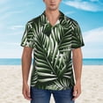 thumbnail image 4 of Balery Tropical Palm Leaves1 Print Men's Hawaiian Shirts Short Sleeve Beach Shirt Relaxed Fit Vacation Button Down Shirts-Small, 4 of 9