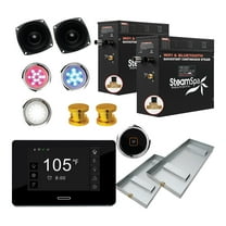 Black Series 15kW Steam Bath Generator with Continuous Steam Plus Quick Start Technology and Built-in Auto Drain in Gold