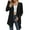 Black, variant on Women's Solid Color Loose Long Sleeve Pocket Cardigan Jacket