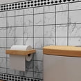 thumbnail image 4 of White Tile Self Adhesive Wallpaper Kitchen Backsplash 118x30 Inch Removable Waterproof, 4 of 5