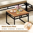 thumbnail image 2 of Gymax Set Of 6 Outdoor Sectional Sofa Set Metal Conversation Set w/ Bungee Rope Seat, 2 of 6