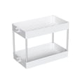 thumbnail image 1 of Labymos 2-Tier Utility Rolling Storage Cart Mobile-Trolley Space-Saving Storage Cart with Wheel for Bathroom Kitchen, 1 of 8