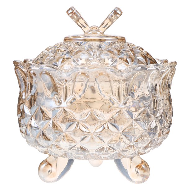 Tarro decorativo de cristal para caramelos de 280 ml con diseño de mariposas.