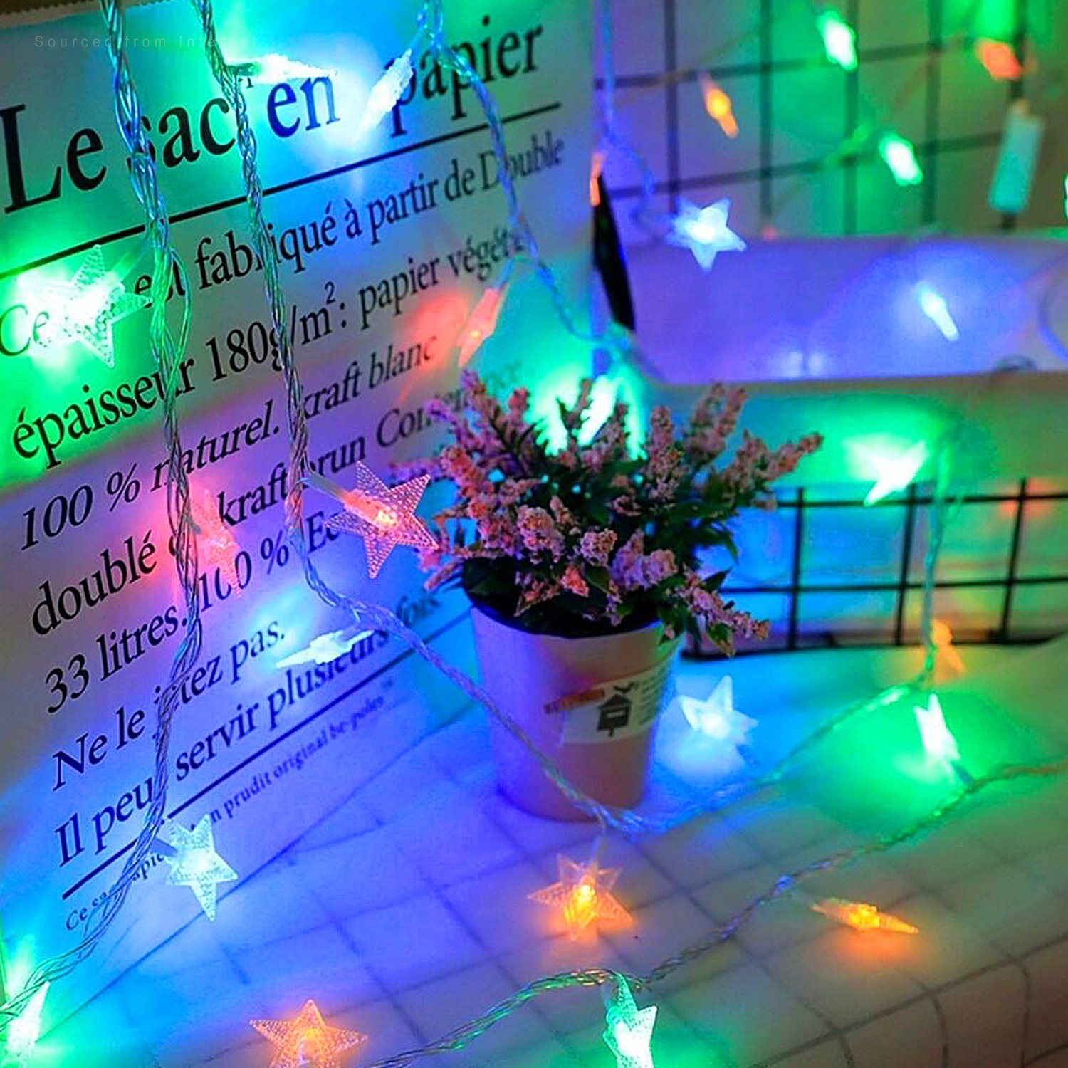 TORCHSTAR 33ft 100 LEDs Star String Light Kit, Multi-Color