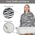 thumbnail image 2 of Blanket Hoodie, Oversized Sherpa Fleece Wearable Blanket for Women & Men, Super Warm and Cozy Plush Flannel Hooded Blanket, Sweatshirt Gift with Giant Pocket, 2 of 6