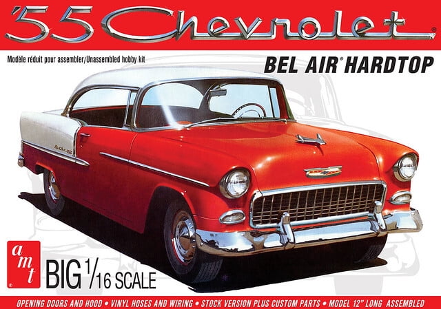 AMT 1955 Chevy Bel Air Hardtop 1/16 Scale Model Kit
