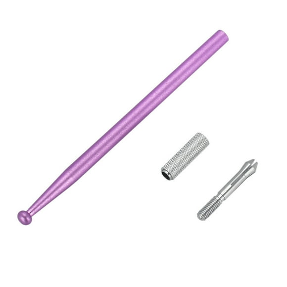 Seitruly Pluma de maquillaje permanente de un solo extremo Manual de aleación de aluminio para cejas agujas redondas profesionales plumas bordadas cejas Mejoradores de cejas y pestañas Seitruly CE001519-00