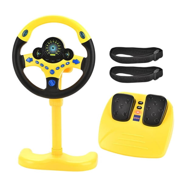 Volante de juguete de simulación de conducción CUTICAT Amarillo