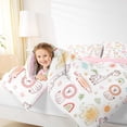 thumbnail image 4 of Castle Fairy Kawaii Wildlife Elephant Lion 3-Piece Full Size Comforter Sets for Children Preppy Teens,Animal Giraffe Bedding Comforter Set,Cartoon Wildlife Lightweight Bedding Sets, 4 of 8