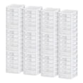 thumbnail image 1 of Sterilite Unité de Rangement de Bureau en Plastique Transparent à 5 Tiroirs, Blanc (12 Pack), 1 of 10