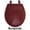 Burgundy, variant on Wood Toilet Seat with Non Slip Grip Tight Bumpers, Standard Heavy Duty Wooden Bathroom Toilet Seat and Lid Set, Burgundy (Not Slow Close)