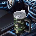 thumbnail image 6 of 40oz Tumbler with Handle and Straw, Vacuum Insulated Stainless Steel Travel Mug, Fits Car Cup Holder, Camo Print, 6 of 6