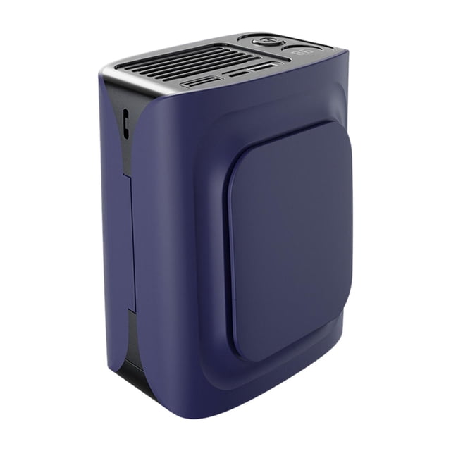 Ventilador de cintura personal Ventilador de cuerpo refrescante Ventilador de cintura para senderismo Mochilero Pesca Azul