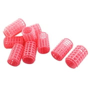 Unique Bargains Plastic Hair Rollers Curlers for Short Long Hair DIY 10 Pcs