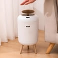 thumbnail image 2 of INSMART 3.2 Gallon Motion Sensor Trash Can, Automatic Odor-Proof Bathroom & Kitchen Wastebasket with Waterproof Lid,Silent Close,White Garbage Bin for Home Office, 2 of 8