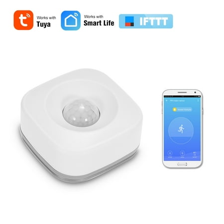 WIFI PIR Motion Sensor Wireless Passive Infrared Detector Burglar Alarm Sensor Tuya APP Control Compatible with IFTTT Smart (Best Stop Motion App For Kids)