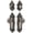 Antique Pewter, variant on Grandeur 823034 Grande Victorian Solid Brass Single Cylinder Keyed Entry Knobset And