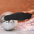 thumbnail image 2 of Xucatan Women's Sparkly Sequin Flat Sandals, Slip On Mule Slippers with Abstract Design, Plus Size Elegant Evening Wear Gift, 2 of 9
