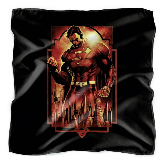 Superman Metropolis Deco Bandana (21 in x 21 in)