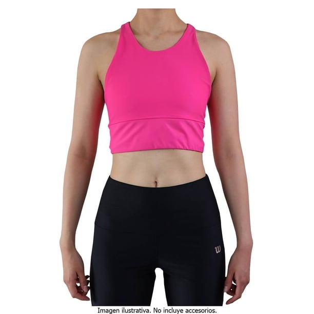Top Wilson Talla M Deportivo de Licra Rosa
