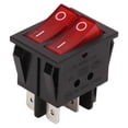thumbnail image 3 of ON Off Toggle Switch,16A 125/250VAC Double Control Boat Rocker Switch ON Off Rocker Switch Time-Tested Durability, 3 of 8