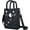 Black-1, variant on Mini Beach Rubber Tote Bag - Small Waterproof Bitty Washable Handbag with Charms for Women