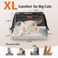 thumbnail image 4 of Extra Large Black Stainless Steel Litter Box With Lid, Leak Proof Design, 4 of 9