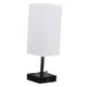 thumbnail image 3 of Lámpara de noche con puerto USB y salida, lámpara de mesa con puerto USB C + a y salida de CA para dormitorio, lámpara de de noche pequeña para Blanco Yinane Lámpara de noche, 3 of 8