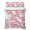 White Cherry Pink, variant on Twin XL Quilt Set 68''x98'', Flowers Leaves Lightweight Bedspread Coverlet Set with 2 Pillow Shams, Farmhouse White Botanical Magnolia Retro Breathable All Season Quilt Bedding for Dorm/Guest Room